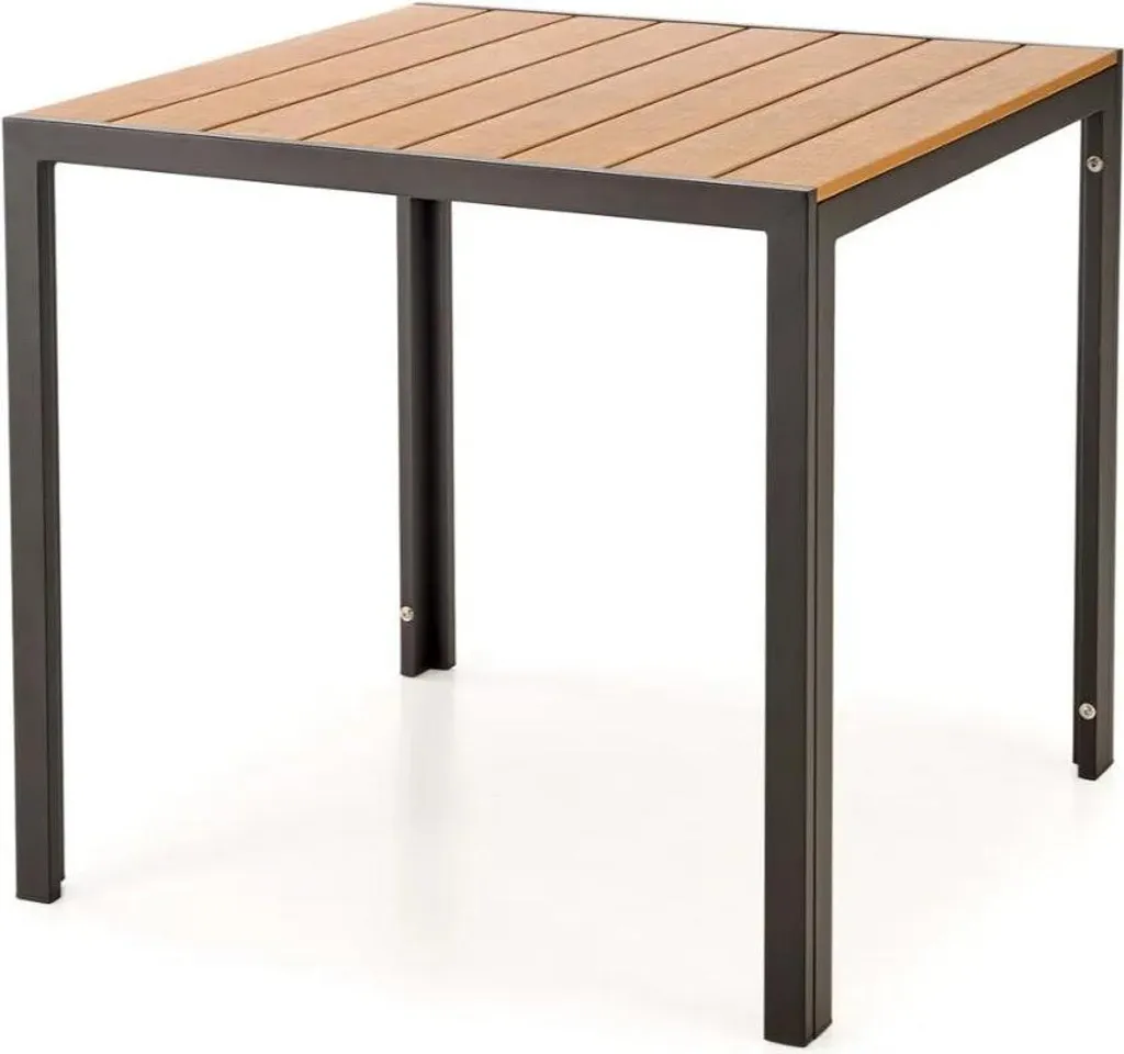 Table carrée FIERRO 80x80 cm en bois de chêne massif pour salle à manger