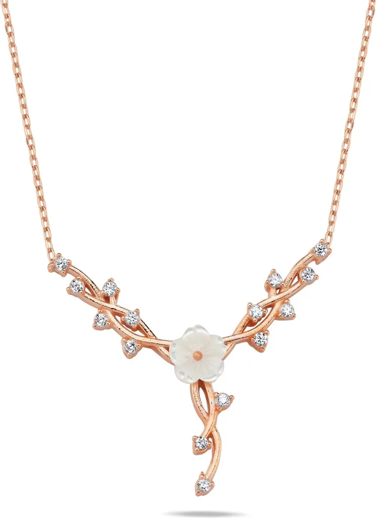 Collier Magnolia argent 925 hypoallergénique - Éclat durable et floral