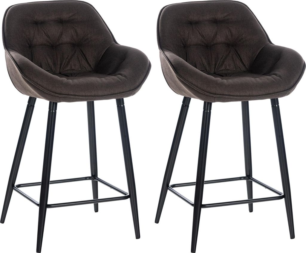 CLP 2er Set Barhocker Gibson Tresenstuhl gepolstert mit Produktbild 