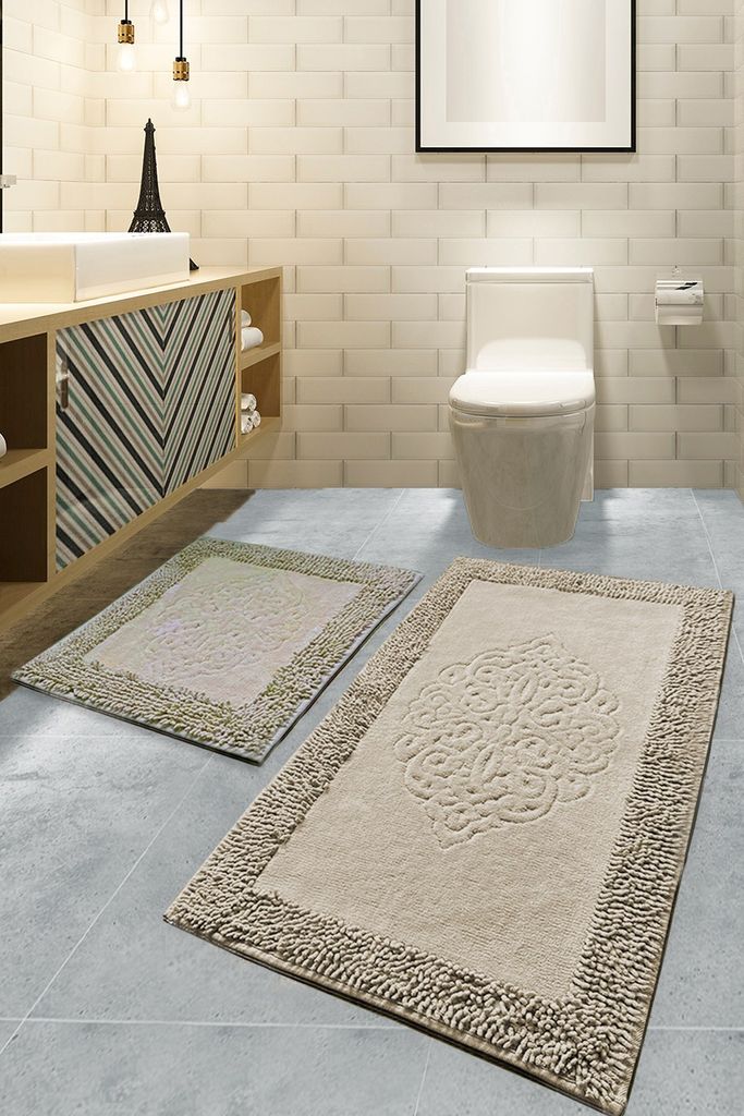 Mijolnir, Piante - Beige, Badematten, Mehrfarbig, Produktbild 