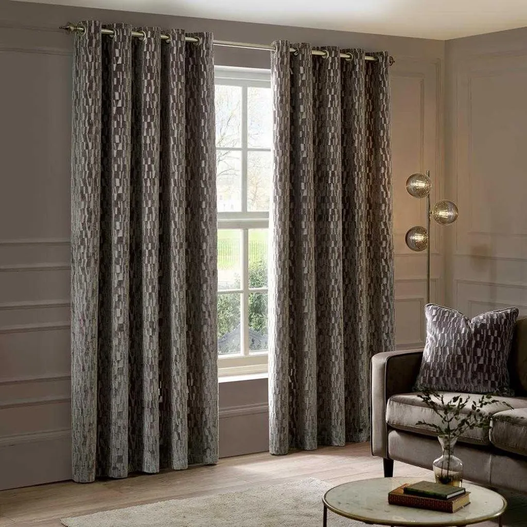 Rideau de chambre velours vison Manhattan Paoletti isolant 117x183cm