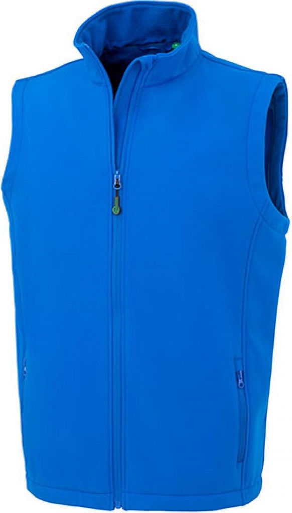 Result Genuine Recycled R902M | Mens Recycled 2-Layer Printable Softshell Bodywarmer - Farbe: Royal - Größe: XXL