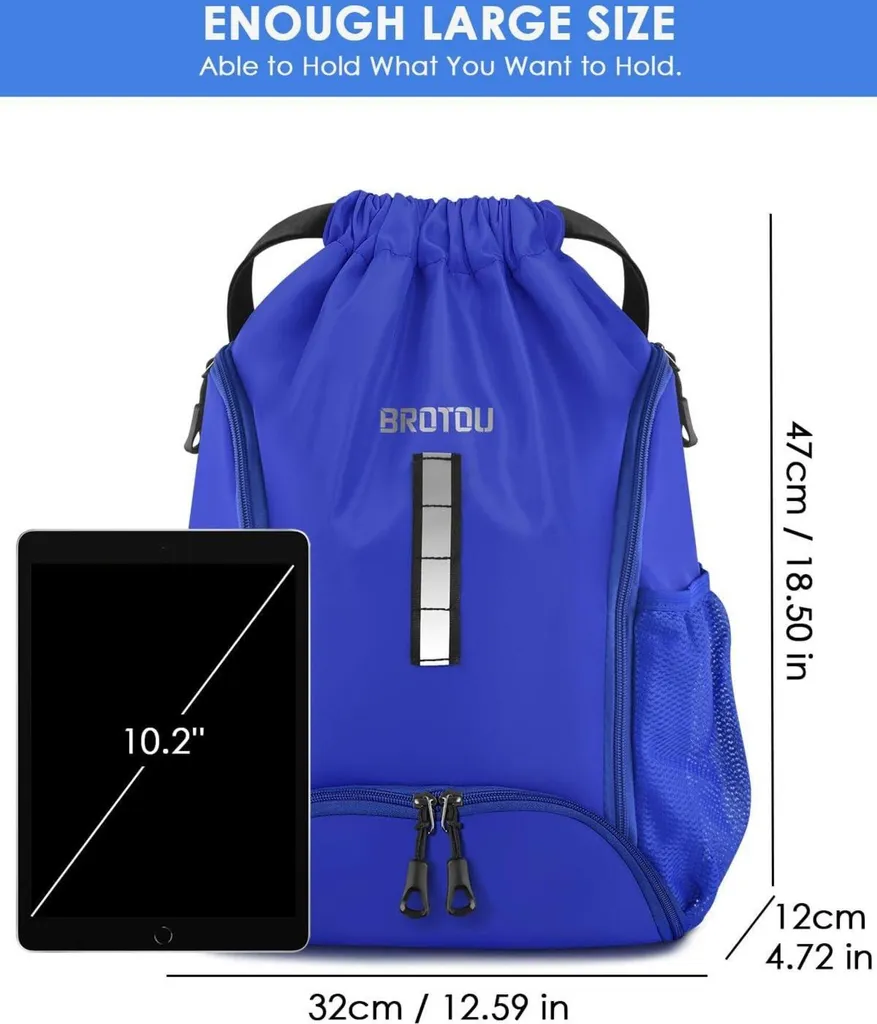 Borsa da Viaggio Grande per Attrezzatura Sportiva 45L con Design Molle e Scomparto per Scarpe, Borsa Viaggio Borsa per Attrezzatura, Zaino per Sport Viaggi Campeggio Fitness | IT