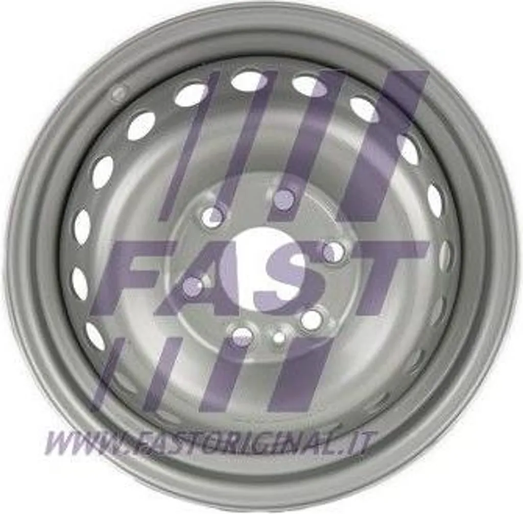 Roue en Acier pour Iveco Daily - Jante FAST FT92907 OEM 504103599 Noire