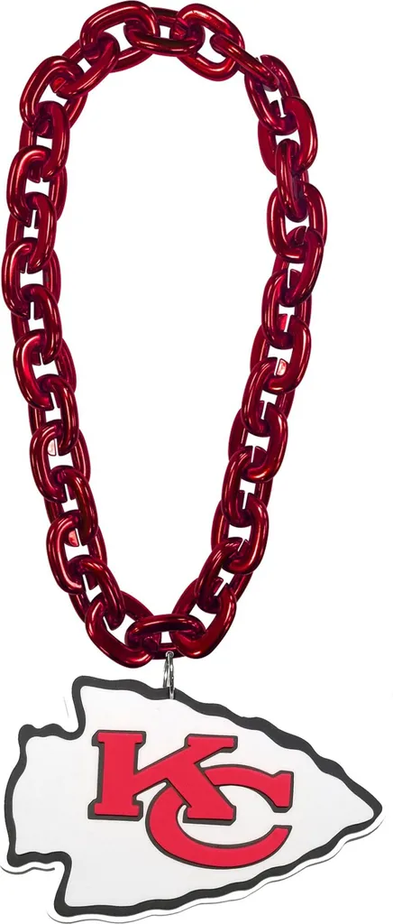Accessoire Tailgate NFL Chiefs - Chaîne XXL FanFave pour Jour de Match