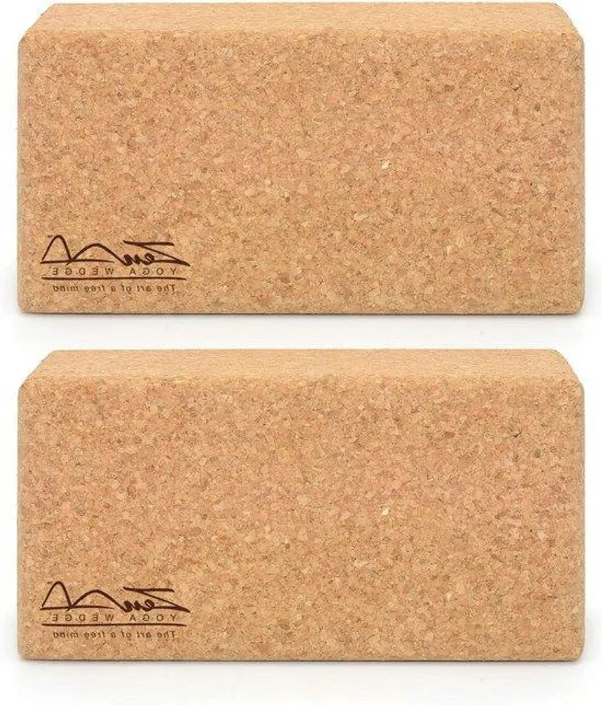 Blocs de yoga antidérapants en bois - Support stable pour étirements