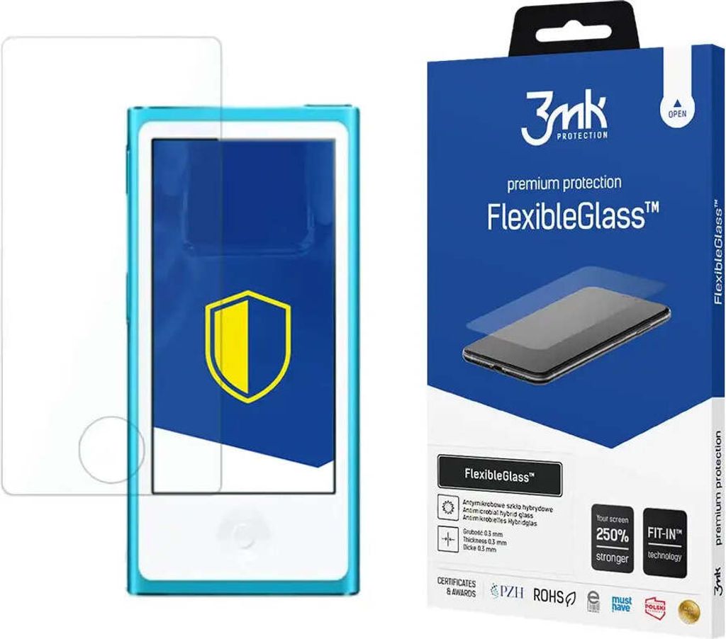 3mk Display Hybridglas FlexibleGlass fr Apple iPod Nano 7gen 0,3mm 7H