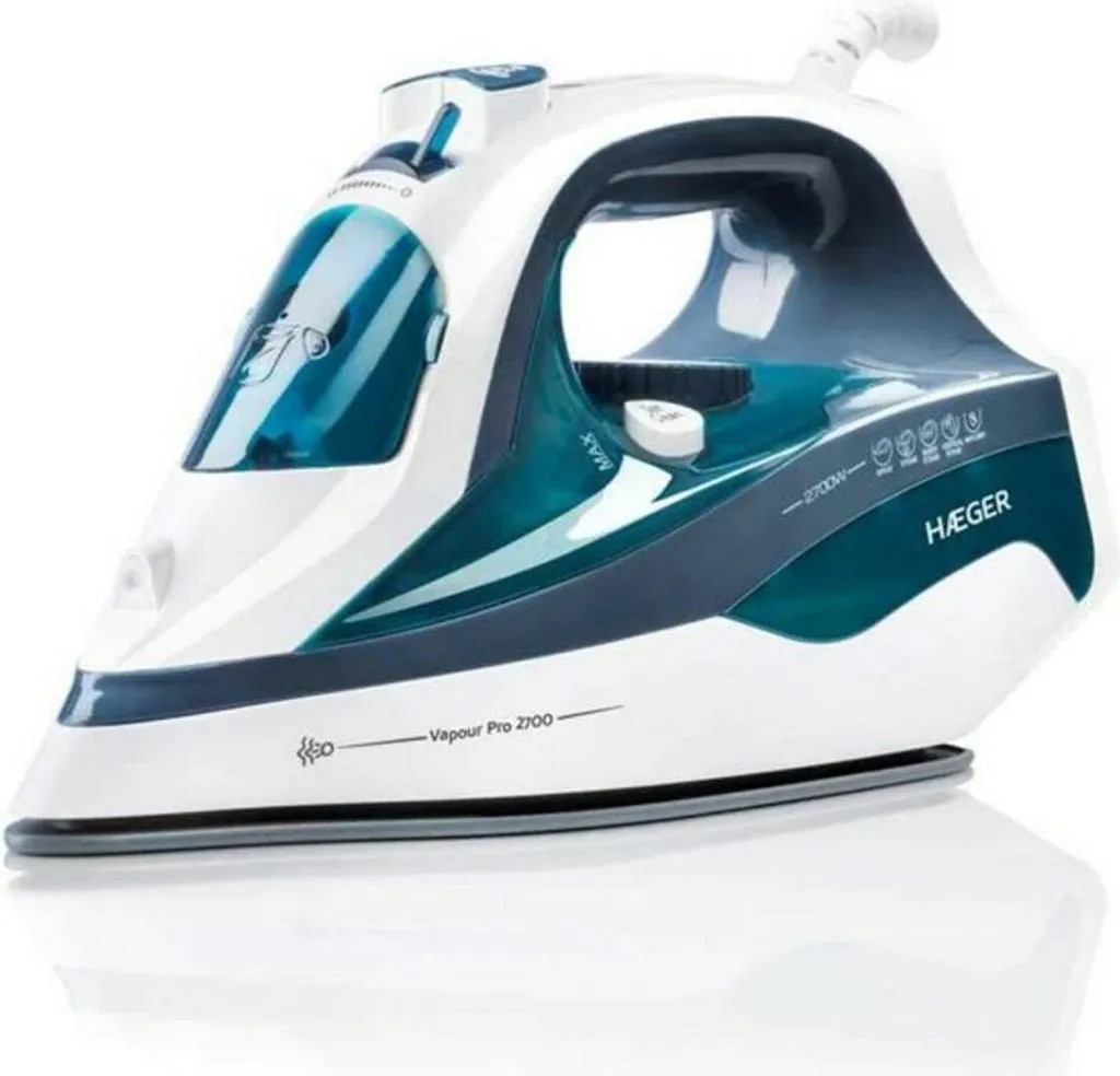 Fer à repasser anti-faux plis Haeger Vapour Pro 2700W puissant et fluide