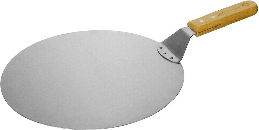 305 cm Pizzaschaufel - Holzgriff - rostfreier Stahl - Pizzateig - Flammkuchen - Brot Pizzaschaufel