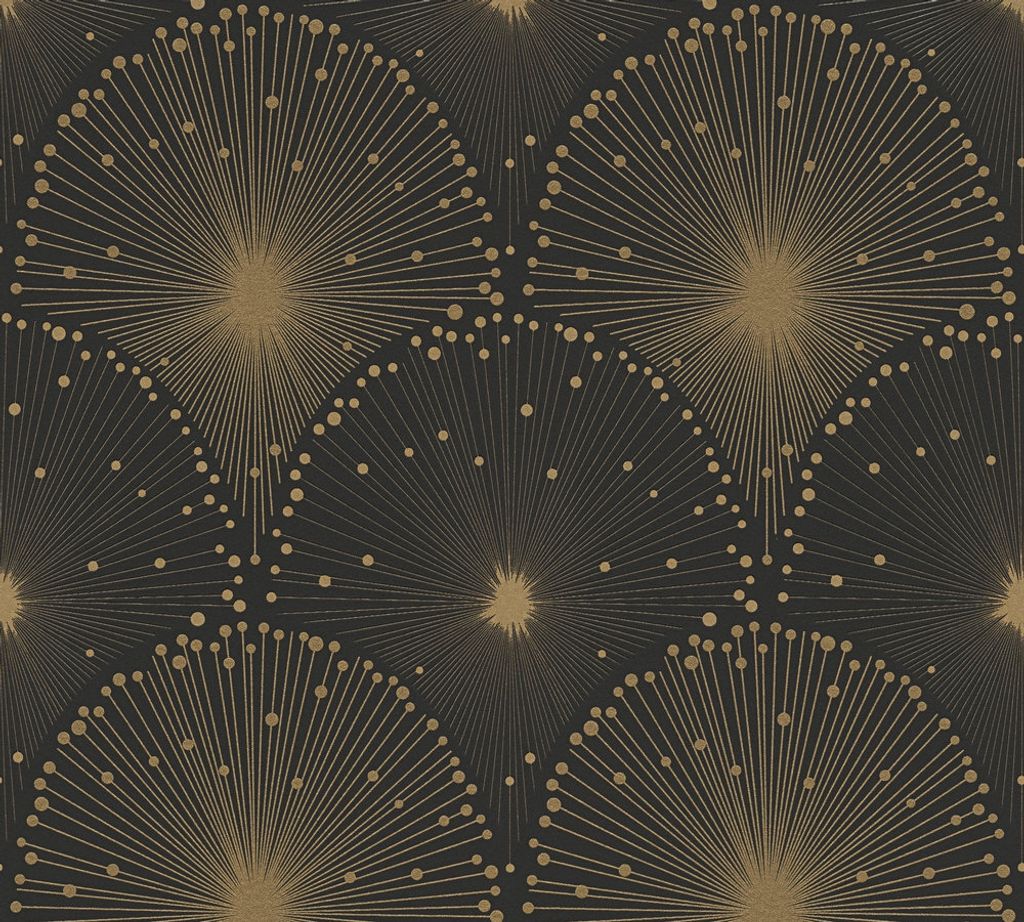 A.S. Création Vliestapete Spot 3 metallic schwarz 10,05 m x 0,53 m 305531