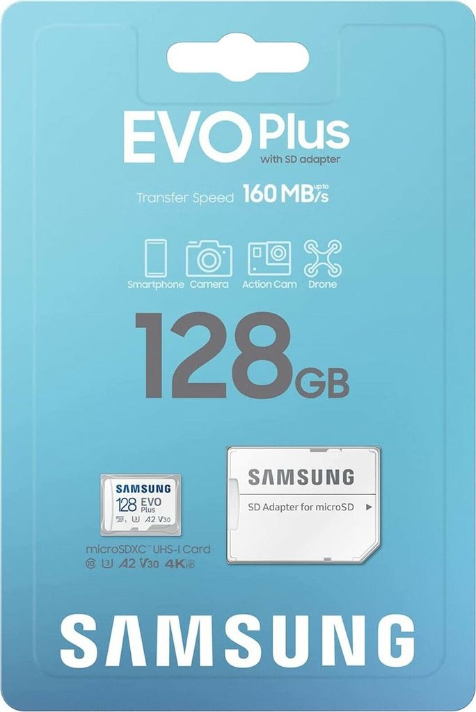 SAMSUNG Speicherkarte microSD EVO PLUS (2024) 128 GB Produktbild 6