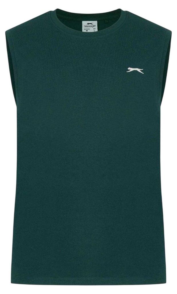 Slazenger - Top für Herren, Baumwolle GT23081 (S) (Tannengrün)