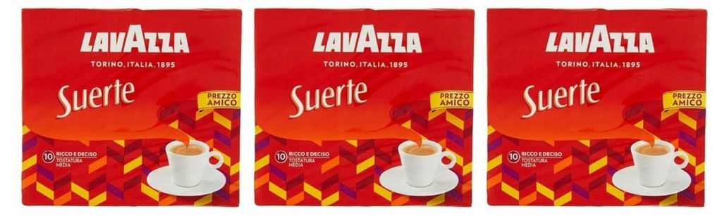 Café moulu Suerte 6 x 250 g - Lavazza Image du produit 