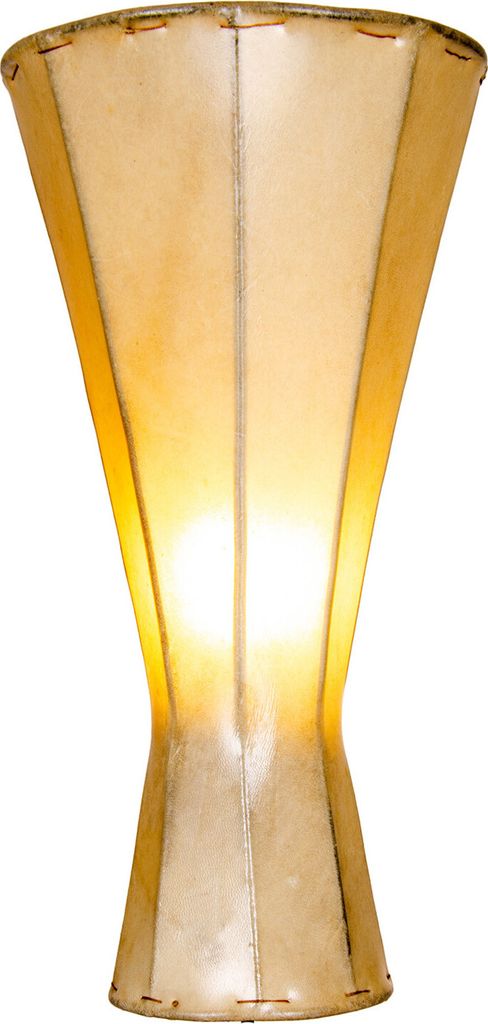 Orientalische Stehlampe Jinjin 40cm Lederlampe Hennalampe Lampe | Marokkanische Große Stehlampen aus Metall, Lampenschirm aus Leder | Orientalisch...