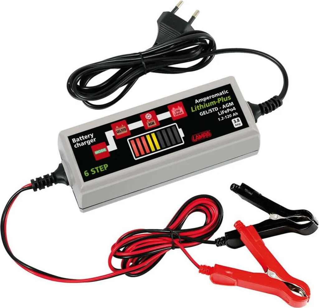 Chargeur Lithium-Plus 12V avec Microprocesseur Amperomatic - 3,8A