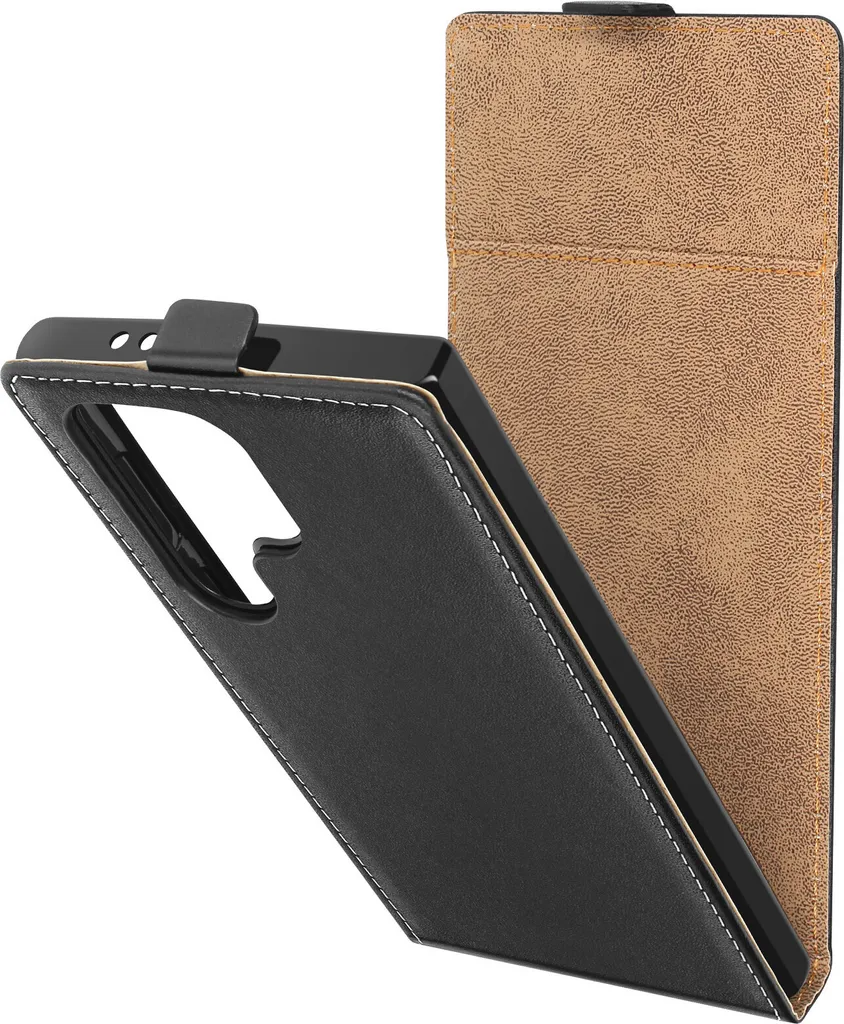 Custodia Samsung S24 Ultra Avizar Flip Verticale Nero - Business Style