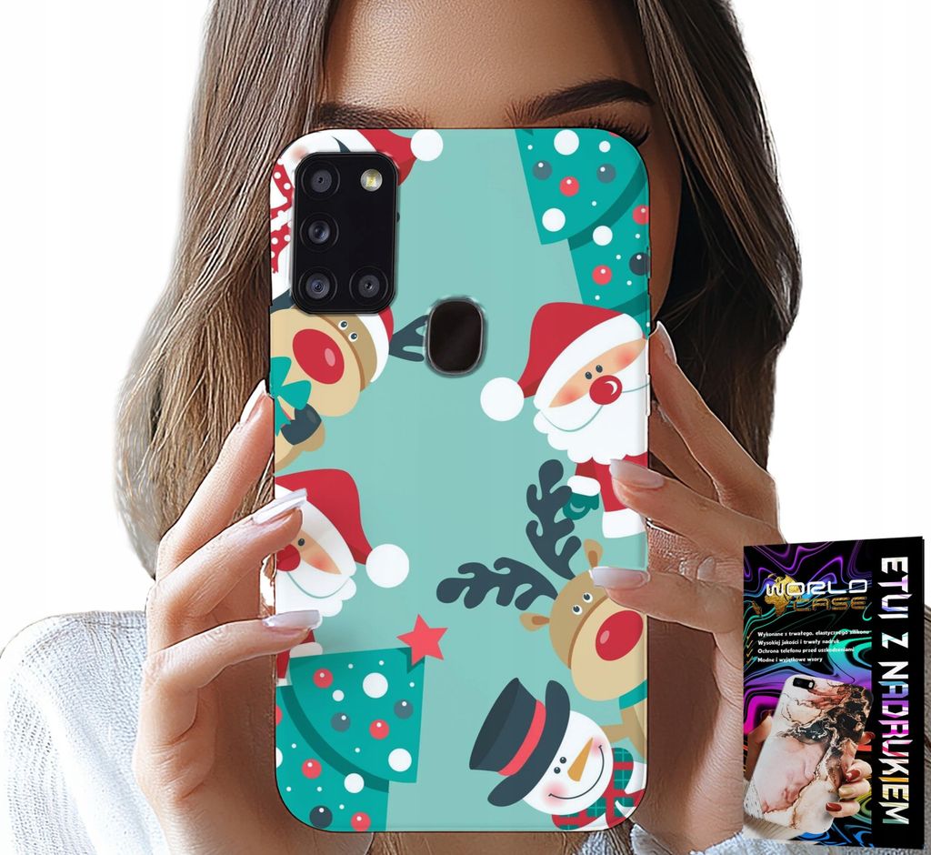 Etui Für Samsung Galaxy A21S - Michael, Gentleman Balwan Weihnachtsmuster