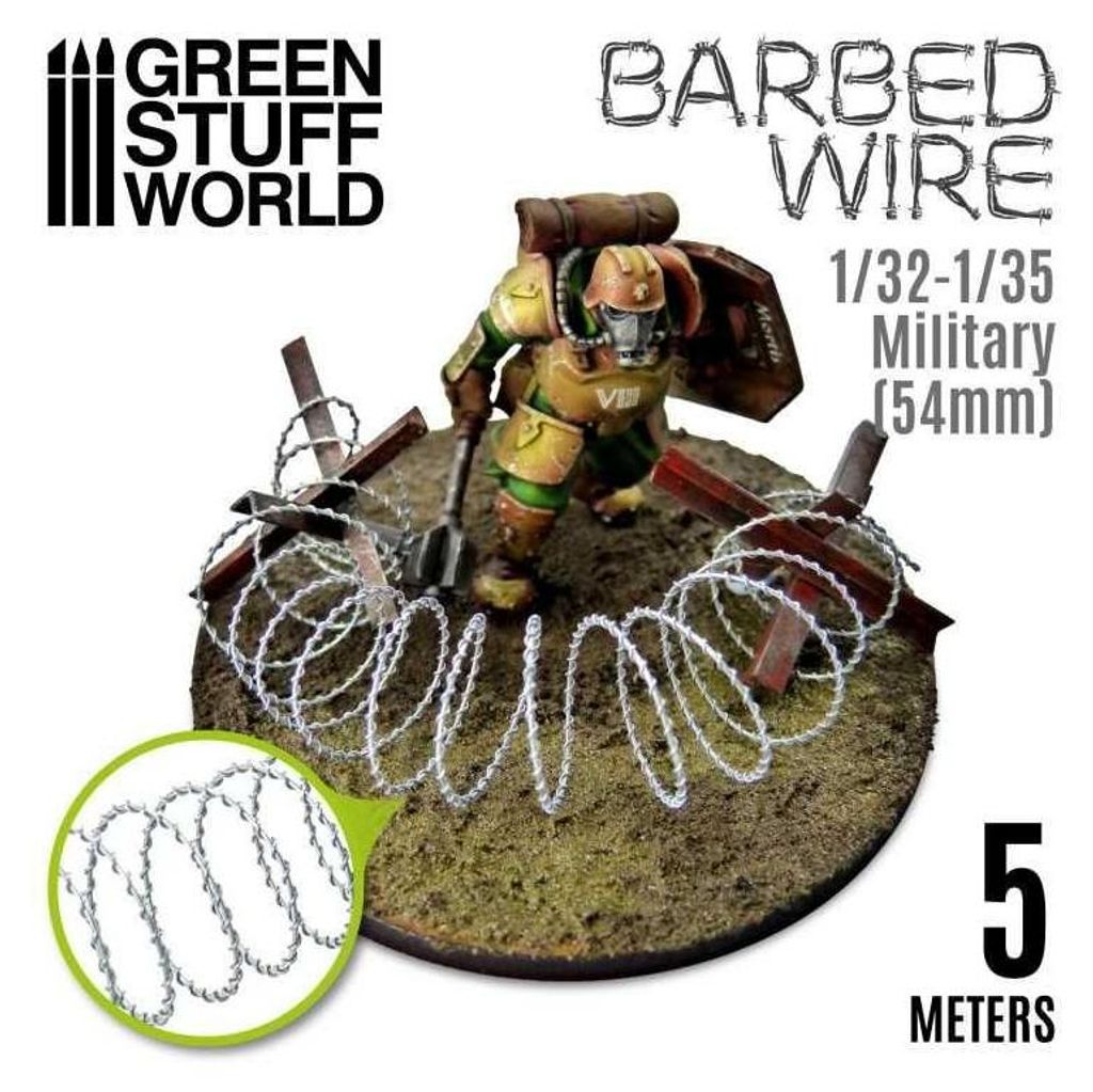 Stacheldraht 1/32-1/35 Militär (54mm) - 5m Produktbild 