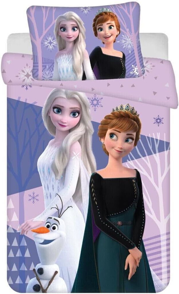Javoli Disney Eiskönigin Purple Kinderbettwäsche 100x135 Produktbild 