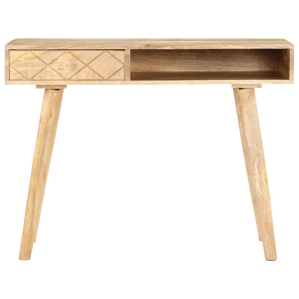 Table Coiffeuse Solide Manguier 100x50cm - Rangement Maquillage
