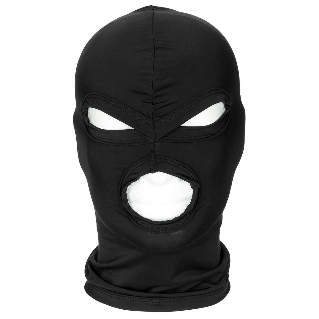 MFH Balaclava, 3-Loch, dünn, schwarz Produktbild 
