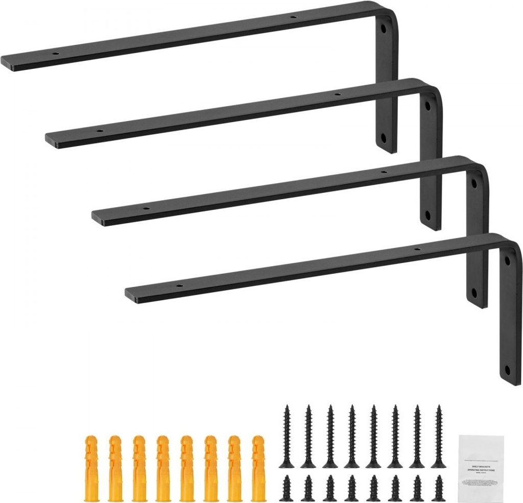 Robusto reggimensola - 256 x 155 mm - 4 reggimensola a L - Immagine del prodotto 