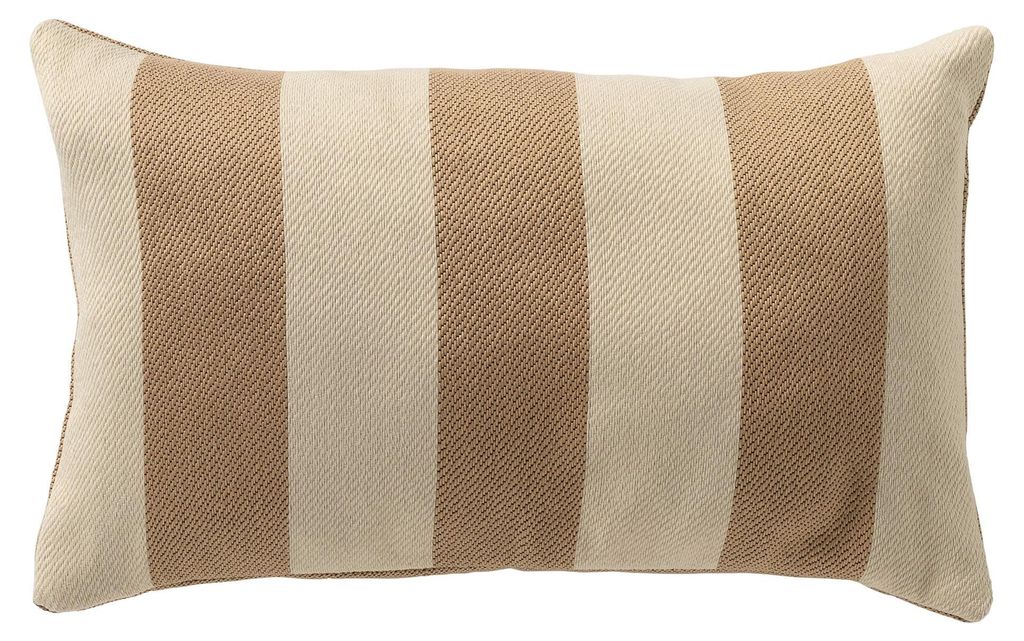 Dutch Decor Outdoor Dekokissen Gestreift Cyrus 30x50 cm Braun