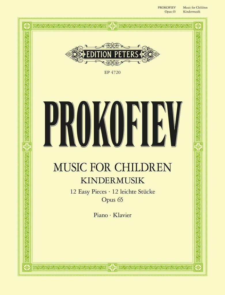 Music for Children: 12 Easy Pieces Op. 65 (Musik fÃ1/4r Kinder)