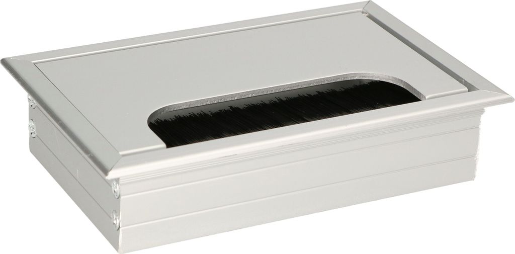 KOTARBAU® Aluminium Kabeldurchführung 120x80mm für Möbel Produktbild 