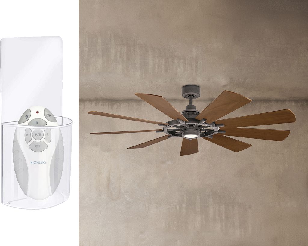Großer Deckenventilator leise mit Licht und Fernbedienung Ø 165cm Flügel wendbar