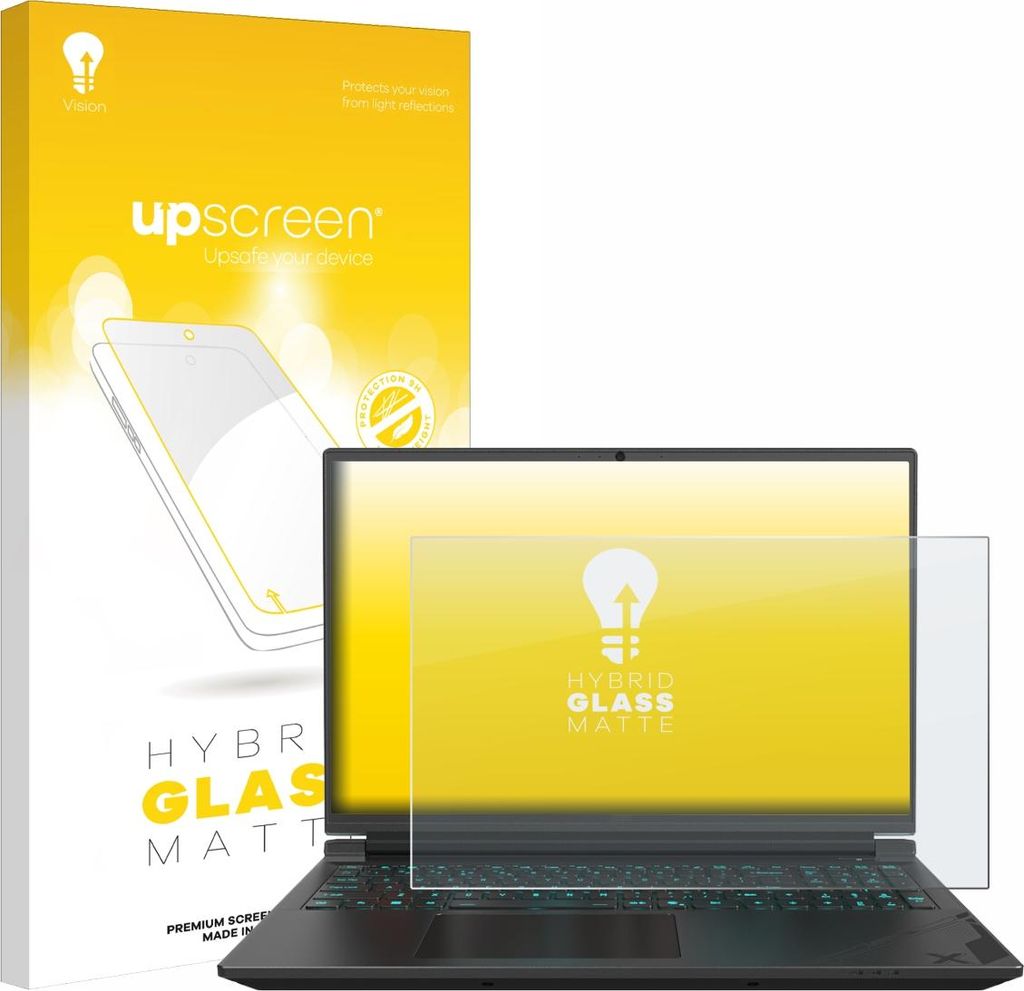 upscreen Entspiegelungs Schutzglas für Gigabyte G6X Schutzfolie Panzer Folie Glas Display Schutz matt
