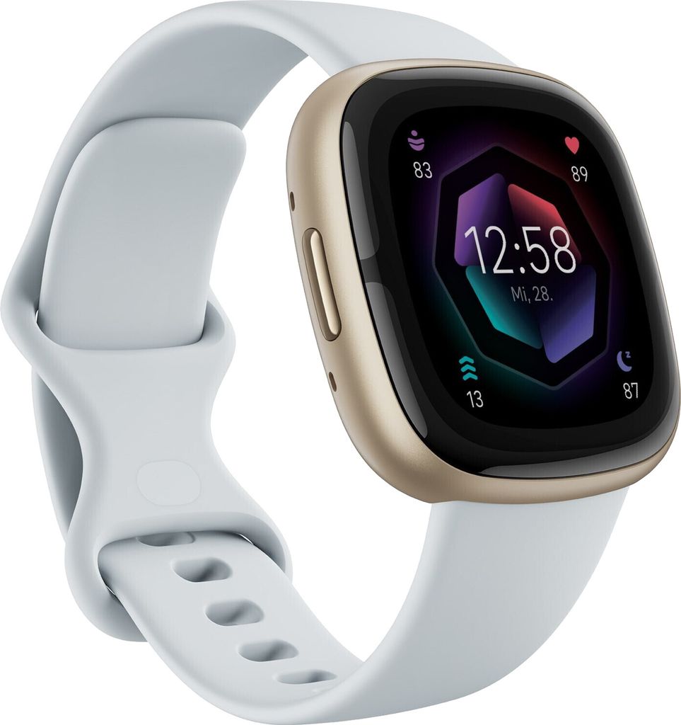 Fitbit Smartwatch Sense 2 Blu nebbia Oro morbido Immagine del prodotto 