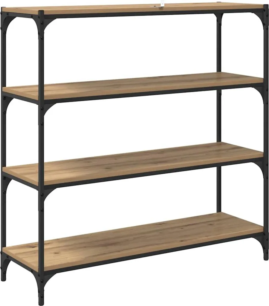 Libreria Moderna SYFAX Rovere Artigianale 100x100x33 cm Scaffale