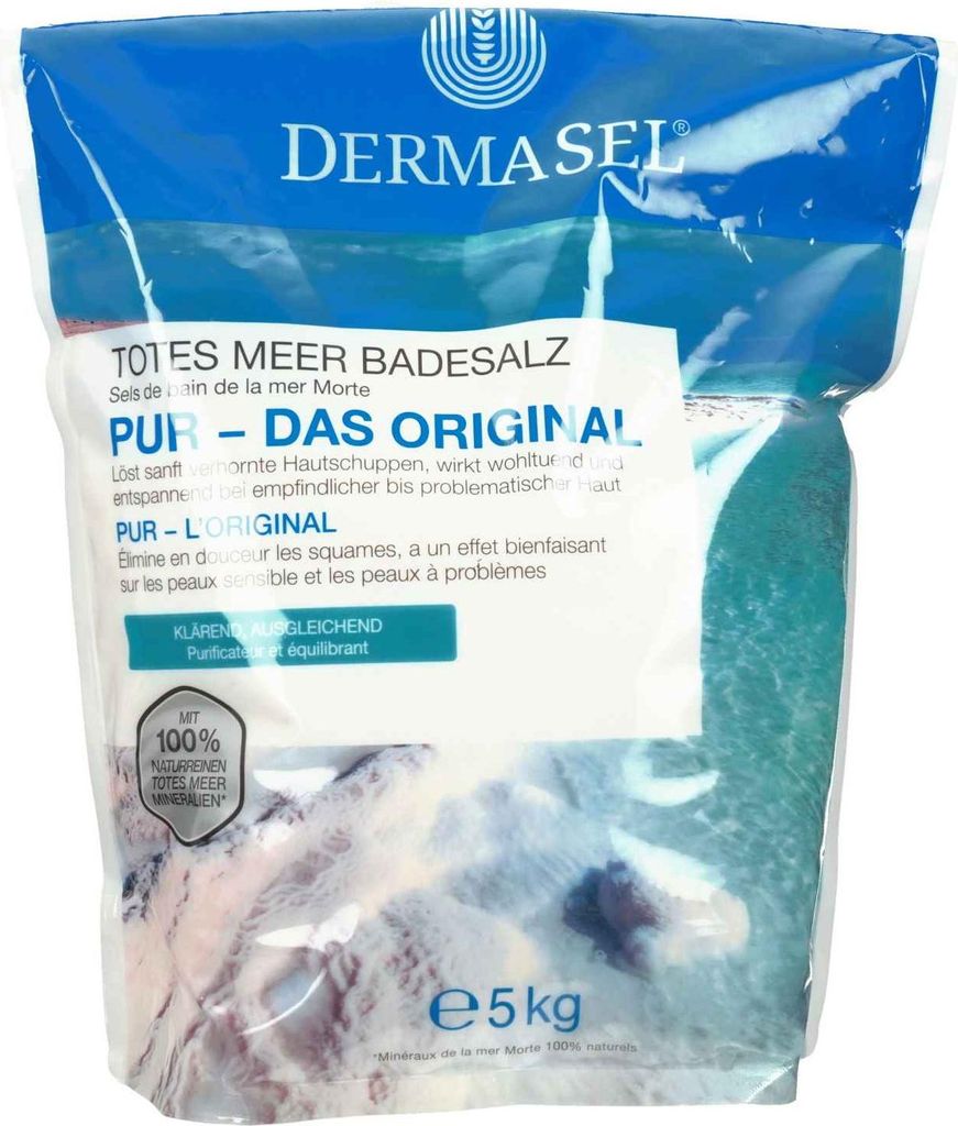 DERMASEL Totes Meer Badesalz Pur