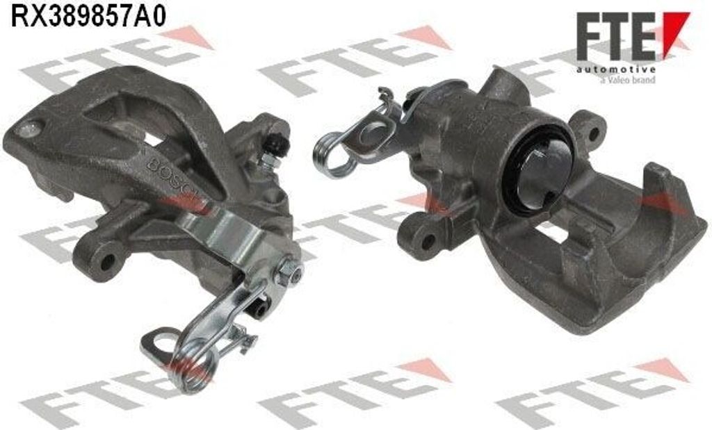FTE Bremssattel Hinten Links passend für PEUGEOT 307 CC (3B) Ø38mm Grau 9290729