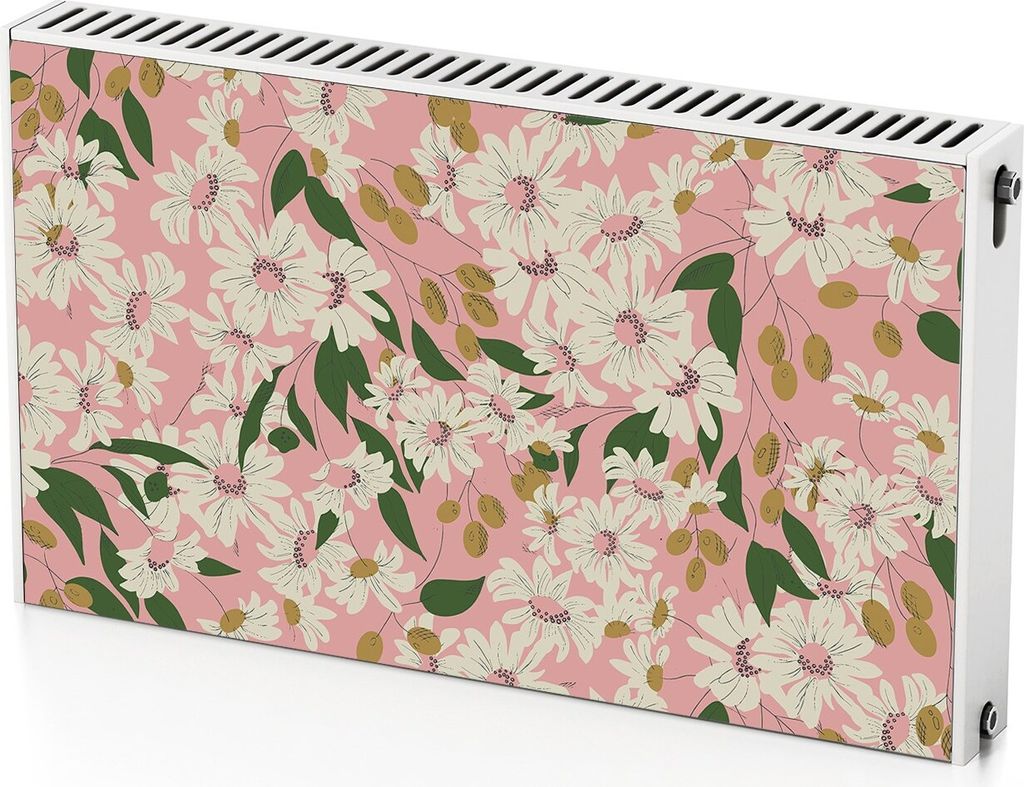 Blumen – Magnetische Heizkörperabdeckung – 100x60 cm – Magnet Heizkörperabdeckung – 3D Würfel – Heizkörperverkleidung – Magnetische...
