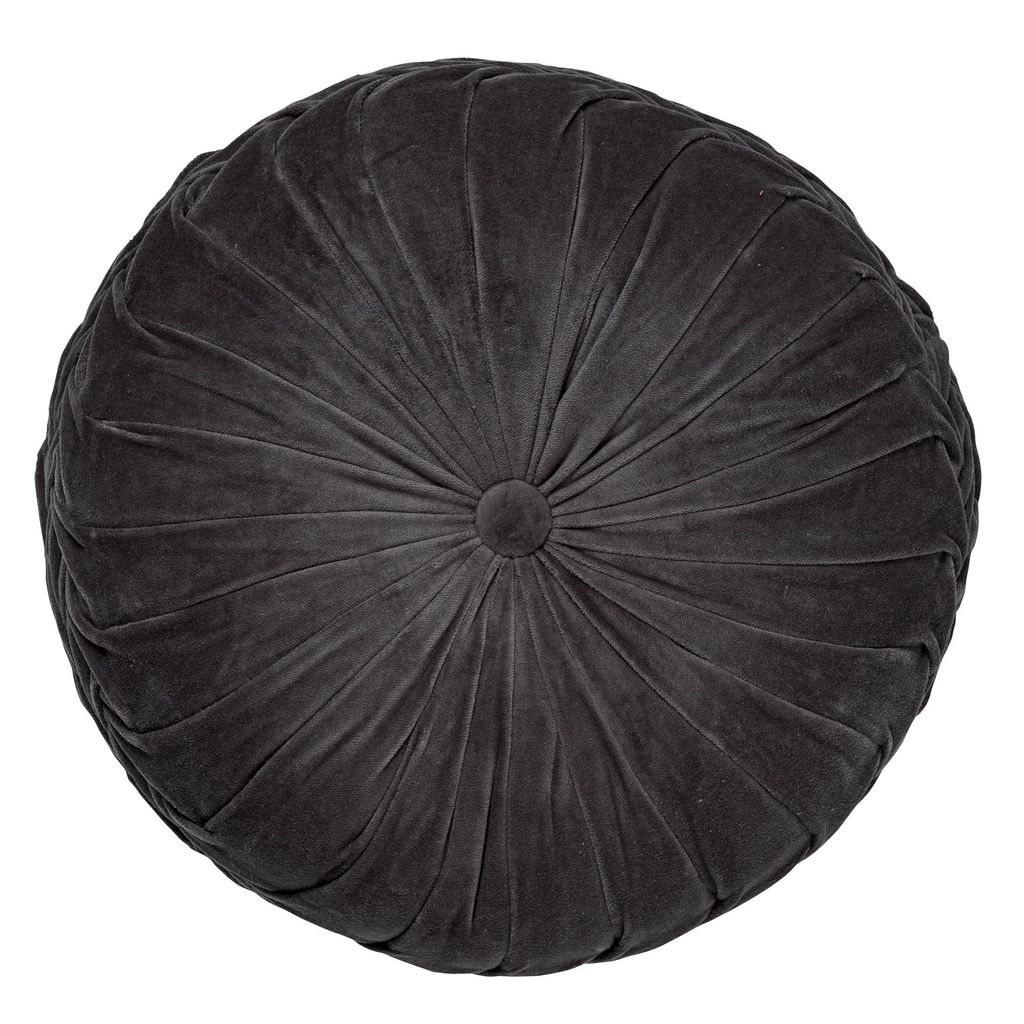 Dutch Decor Dekokissen Kaja Ø40 cm Grau Unifarben