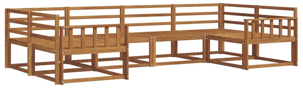 vidaXL Outdoor-Sofagarnitur 6 pcs Natur Massivholz Akazie