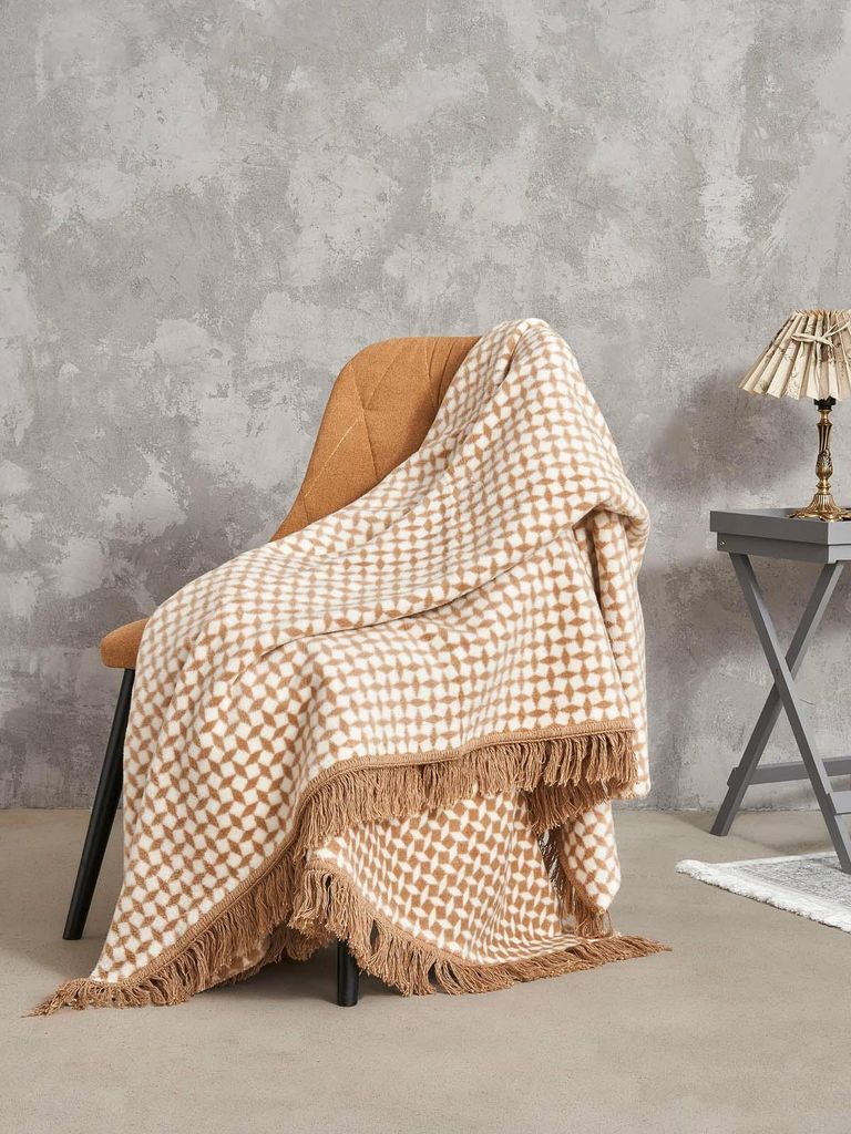 UMIPLED | Kuscheldecke, Sofaüberwurf Decke, Dicke Sofadecke, Couchdecke, Flauschige, Wohndecke für Couch, 150x200cm, - Braun
