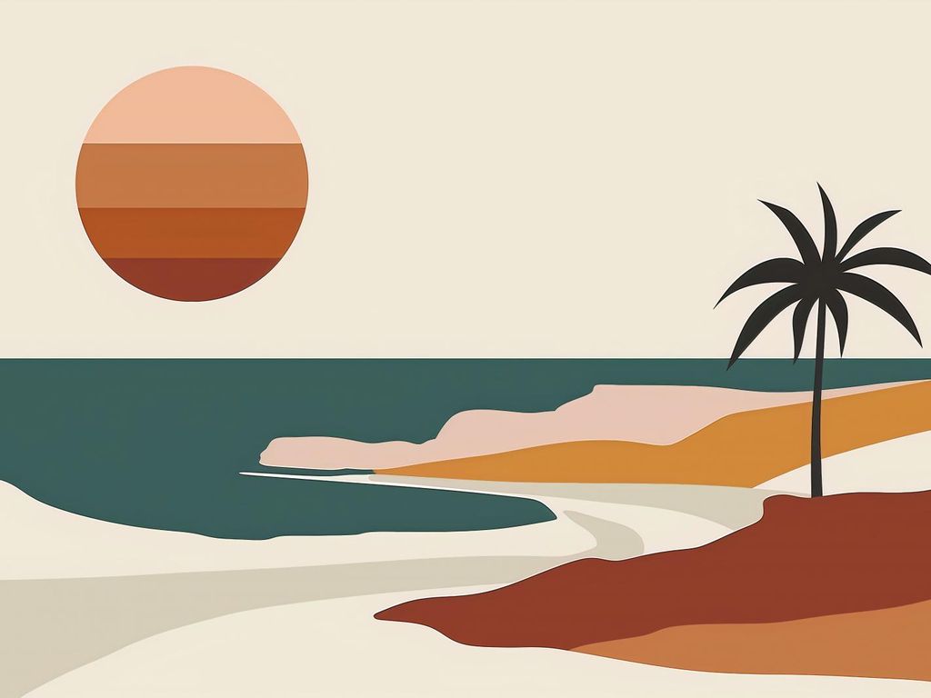 Plakat 80x60cm Insel im Westen