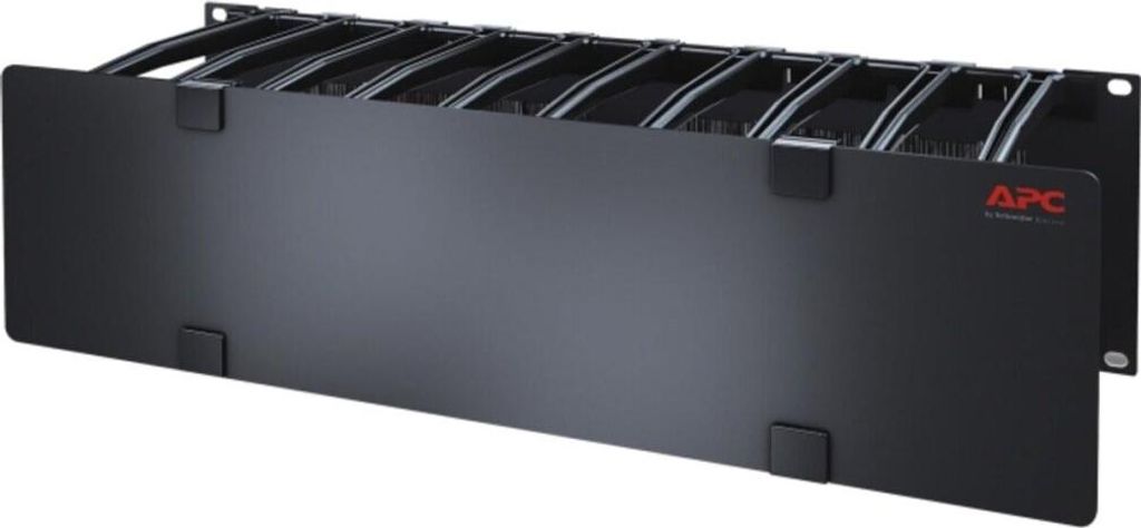 APC 3U Horizontal Cable Manager, 6" Fingers top and bottom