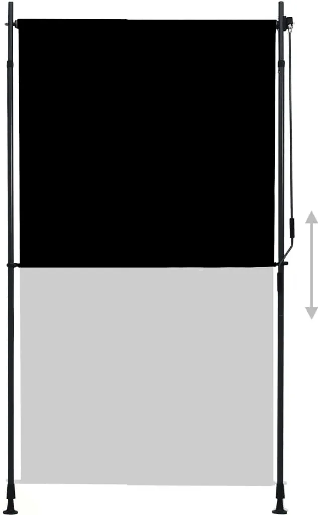 Store enrouleur d'extérieur vertical 120x270 cm Anthracite pour balcon - 4