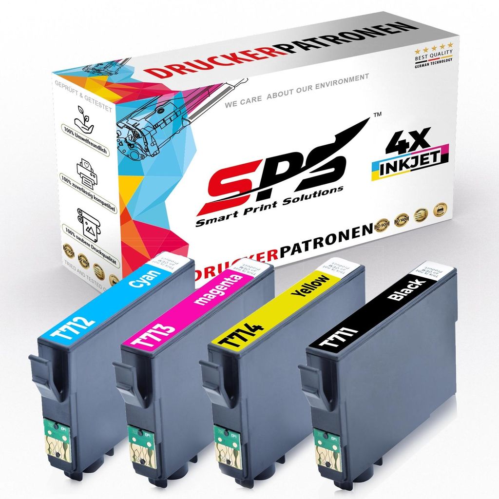 T0711 Tintenpatrone Kompatibel für Epson Stylus DX 8450 | Mehrfarbig