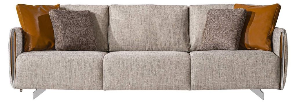 Hochwertig Sofa 4 Sitzer Farbe Grau Wohnzimmer Design Stil Möbel Moderne