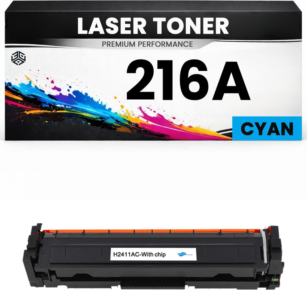 2 x Toner 216A Cyan für HP kompatibel W2411A Premium Alternative für HP Color LaserJet Pro MFP M155, 183NW, 182