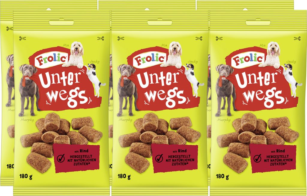 FROLIC™ UNTERWEGS™ Beutel Rind 6 x 180g Produktbild 