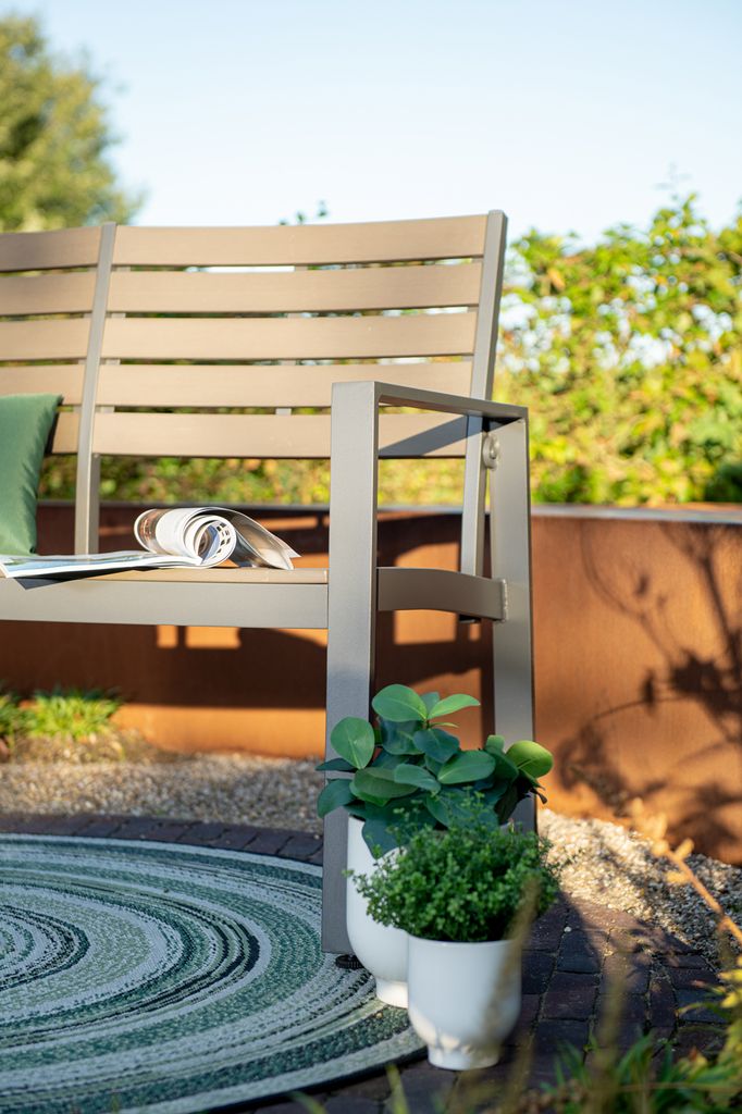 Garden Impressions Detroit Alu Parkbank Gartenbank 2-Sitzer Produktbild 4