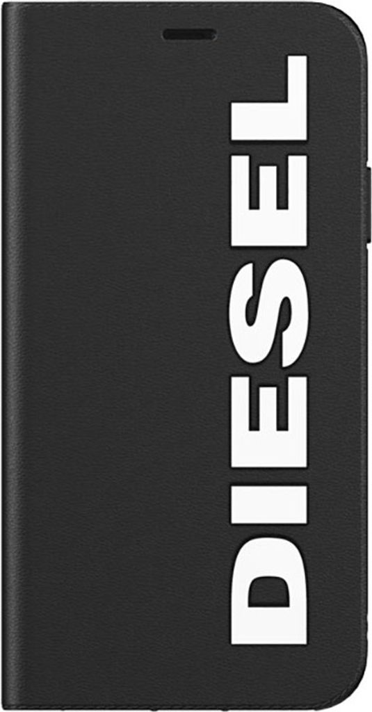 Diesel, Folio-Tasche für iPhone 11 Pro Max Booklet Range mit Kartenfächern, Schwarz