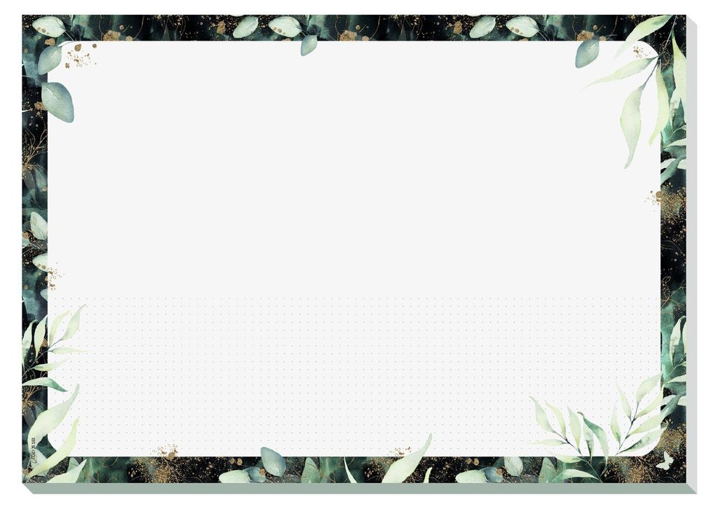 SIGEL JS103 Jolie Papier-Schreibunterlage Glamorous Leaves - A3 - 30 Blatt -