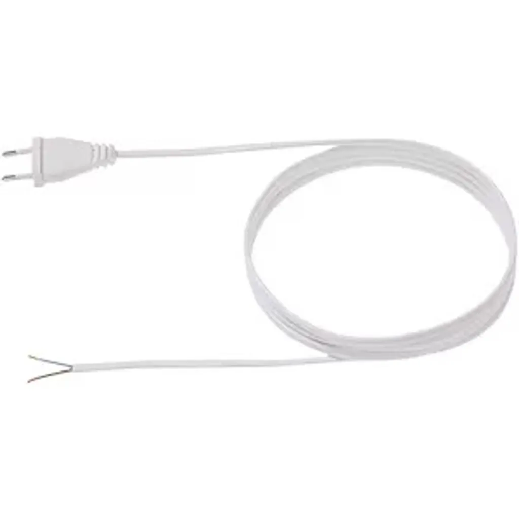 Réparer un cordon abîmé avec le câble BACHMANN 3m 2x0,75 noir fiche Euro
